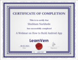 LearnVern Certificate 1